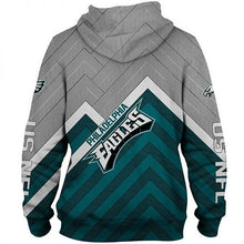 Load image into Gallery viewer, NFL Philadelphia Eagles Pullover Skull Team Suit 3D Hoodie, 3D Zip Hoodie Top Branding Trends Limited Edition For Men And Women