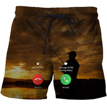Load image into Gallery viewer, Mens Beach 3D Fishing Printed Shorts Gym Fitness Running For Summer Men's Cool Sport Short Pants 3D Swim Trunks