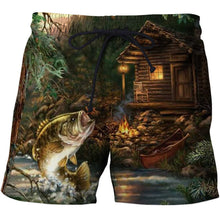 Load image into Gallery viewer, Mens Beach 3D Boat Printed Shorts Gym Fitness Running For Summer Men's Cool Sport Short Pants 3D Swim Trunks