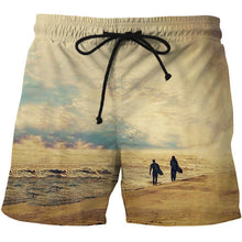Load image into Gallery viewer, New shorts 3D Cloudstyle Shorts Gym Fitness Running For Summer Men's Cool Sport Short Pants 3D Swim Trunks