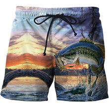 Load image into Gallery viewer, Mens Beach 3D Boat Printed Shorts Gym Fitness Running For Summer Men's Cool Sport Short Pants 3D Swim Trunks
