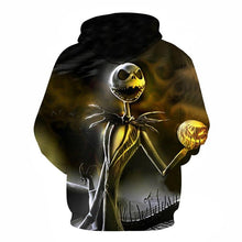 Load image into Gallery viewer, Mens Halloween Nightmare Before Christmas 3D Printed Skull Sports Printing Pattern Hooded