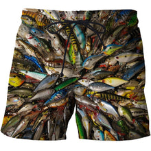 Load image into Gallery viewer, Mens Beach 3D Fish Shorts Gym Fitness Running For Summer Men's Cool Sport Short Pants 3D Swim Trunks