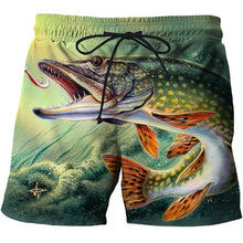 Load image into Gallery viewer, Mens Beach 3D Fish Shorts Gym Fitness Running For Summer Men's Cool Sport Short Pants 3D Swim Trunks