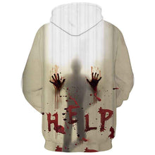 Load image into Gallery viewer, Mens Hoodies Shadow Help Printed Halloween
