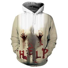 Load image into Gallery viewer, Mens Hoodies Shadow Help Printed Halloween