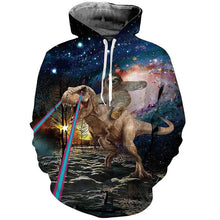 Load image into Gallery viewer, Mens Halloween Hoodies Dinosaur 3D Printed