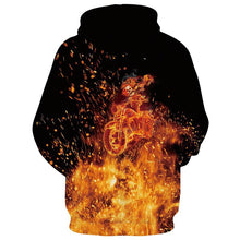 Load image into Gallery viewer, Mens Hoodies 3D Printing Halloween Fire Printed Hoody