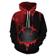 Load image into Gallery viewer, Mens Hoodies 3D Printed Halloween Drop Blood Printing Pullover Sweatshirts