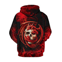 Load image into Gallery viewer, Mens Halloween Hoodies Aesthetic Witchcraft Skull Printing