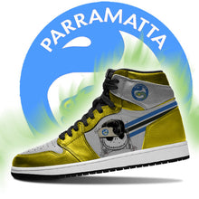 Load image into Gallery viewer, Jack Skellington Parramatta Eels NRL Air Jordan Shoes Sport Top Branding Trends 2020 Sneakers