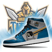 Load image into Gallery viewer, Jack Skellington Gold Coast Titans NRL Air Jordan Shoes Sport Top Branding Trends 2020 Sneakers