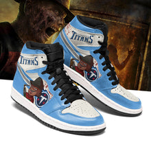 Load image into Gallery viewer, NFL Tennessee Titans Horror Air Jordan Shoes Sport Top Branding Trends 2020 Sneakers