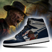 Load image into Gallery viewer, NFL Seattle Seahawks Horror Air Jordan Shoes Sport Top Branding Trends 2020 Sneakers