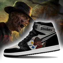 Load image into Gallery viewer, NFL Pittsburgh Steelers Horror Air Jordan Shoes Sport Top Branding Trends 2020 Sneakers
