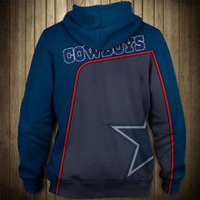 Load image into Gallery viewer, Dallas Cowboys 3 NFL Football Suit 3D Hoodie, 3D Zip Hoodie, 3D Sweatshirt, 3D Fleece Hoodie, 3D T-Shirt, 3D Polo T-Shirt, 3D Tank Top, 3D Bomber Jacket, 3D Long Pants, 3D Short Pants Full Print