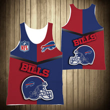 Load image into Gallery viewer, Buffalo Bills 2 NFL Football Suit 3D Hoodie, 3D Zip Hoodie, 3D Sweatshirt, 3D Fleece Hoodie, 3D T-Shirt, 3D Polo T-Shirt, 3D Tank Top, 3D Bomber Jacket, 3D Long Pants, 3D Short Pants Full Print