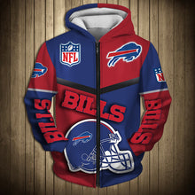 Load image into Gallery viewer, Buffalo Bills 2 NFL Football Suit 3D Hoodie, 3D Zip Hoodie, 3D Sweatshirt, 3D Fleece Hoodie, 3D T-Shirt, 3D Polo T-Shirt, 3D Tank Top, 3D Bomber Jacket, 3D Long Pants, 3D Short Pants Full Print