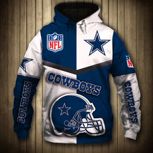 Load image into Gallery viewer, Dallas Cowboys 1 NFL Football Suit 3D Hoodie, 3D Zip Hoodie, 3D Sweatshirt, 3D Fleece Hoodie, 3D T-Shirt, 3D Polo T-Shirt, 3D Tank Top, 3D Bomber Jacket, 3D Long Pants, 3D Short Pants Full Print