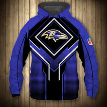 Load image into Gallery viewer, Baltimore Ravens NFL Football Suit 3D Hoodie, 3D Zip Hoodie, 3D Sweatshirt, 3D Fleece Hoodie, 3D T-Shirt, 3D Polo T-Shirt, 3D Tank Top, 3D Bomber Jacket, 3D Long Pants, 3D Short Pants Full Print