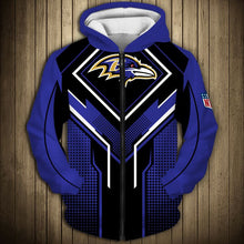 Load image into Gallery viewer, Baltimore Ravens NFL Football Suit 3D Hoodie, 3D Zip Hoodie, 3D Sweatshirt, 3D Fleece Hoodie, 3D T-Shirt, 3D Polo T-Shirt, 3D Tank Top, 3D Bomber Jacket, 3D Long Pants, 3D Short Pants Full Print