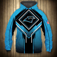 Load image into Gallery viewer, Carolina Panthers 2 NFL Football Suit 3D Hoodie, 3D Zip Hoodie, 3D Sweatshirt, 3D Fleece Hoodie, 3D T-Shirt, 3D Polo T-Shirt, 3D Tank Top, 3D Bomber Jacket, 3D Long Pants, 3D Short Pants Full Print