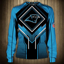Load image into Gallery viewer, Carolina Panthers 2 NFL Football Suit 3D Hoodie, 3D Zip Hoodie, 3D Sweatshirt, 3D Fleece Hoodie, 3D T-Shirt, 3D Polo T-Shirt, 3D Tank Top, 3D Bomber Jacket, 3D Long Pants, 3D Short Pants Full Print