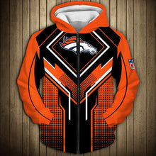 Load image into Gallery viewer, Denver Broncos NFL Football Suit 3D Hoodie, 3D Zip Hoodie, 3D Sweatshirt, 3D Fleece Hoodie, 3D T-Shirt, 3D Polo T-Shirt, 3D Tank Top, 3D Bomber Jacket, 3D Long Pants, 3D Short Pants Full Print