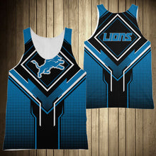 Load image into Gallery viewer, Detroit Lions NFL Football Suit 3D Hoodie, 3D Zip Hoodie, 3D Sweatshirt, 3D Fleece Hoodie, 3D T-Shirt, 3D Polo T-Shirt, 3D Tank Top, 3D Bomber Jacket, 3D Long Pants, 3D Short Pants Full Print