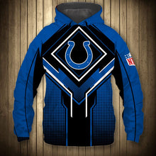 Load image into Gallery viewer, Indianapolis Colts NFL Football Suit 3D Hoodie, 3D Zip Hoodie, 3D Sweatshirt, 3D Fleece Hoodie, 3D T-Shirt, 3D Polo T-Shirt, 3D Tank Top, 3D Bomber Jacket, 3D Long Pants, 3D Short Pants Full Print