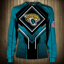 Load image into Gallery viewer, Jacksonville Jaguars NFL Football Suit 3D Hoodie, 3D Zip Hoodie, 3D Sweatshirt, 3D Fleece Hoodie, 3D T-Shirt, 3D Polo T-Shirt, 3D Tank Top, 3D Bomber Jacket, 3D Long Pants, 3D Short Pants Full Print