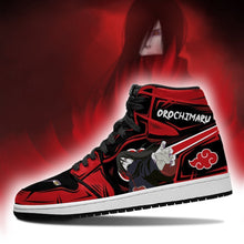 Load image into Gallery viewer, Akatsuki Orochimaru Shoes Boots Naruto Anime Sneakers Air Jordan Shoes Sport Sneakers