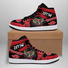 Load image into Gallery viewer, Akatsuki Zetsu Shoes Boots Naruto Anime Sneakers Air Jordan Shoes Sport Sneakers