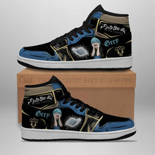 Load image into Gallery viewer, Black Bull Grey Shoes Black Clover Anime Sneakers Air Jordan Shoes Sport Top Branding Trends 2020 Sneakers