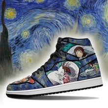 Load image into Gallery viewer, Chihiro Haku Dragon Shoes Boots Starry Night Style Spirited Away Anime Sneakers Air Jordan Shoes Sport Top Branding Trends 2020 Sneakers