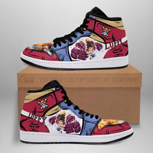 Load image into Gallery viewer, Gear 4 Luffy Shoes Boots Straw Hat Priates One Piece Anime Sneakers Air Jordan Shoes Sport Top Branding Trends 2020 Sneakers