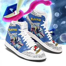 Load image into Gallery viewer, Greninja Shoes Boots Cute Pokemon Anime Sneakers Air Jordan Shoes Sport Sneakers