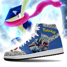 Load image into Gallery viewer, Greninja Shoes Boots Cute Pokemon Anime Sneakers Air Jordan Shoes Sport Sneakers