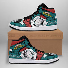 Load image into Gallery viewer, Izuku Midoriya Skill My Hero Academia Sneakers Anime Sneakers Air Jordan Shoes Sport Top Branding Trends 2020 Sneakers