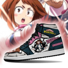 Load image into Gallery viewer, Ochako Uraraka Shoes Boots Skill My Hero Academia Anime Sneakers Air Jordan Shoes Sport Top Branding Trends 2020 Sneakers