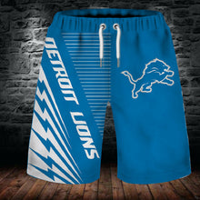 Load image into Gallery viewer, Detroit Lions NFL Football 3D Shorts Summer Beach Men's Cool Sport Short Pants 3D Swim Trunks