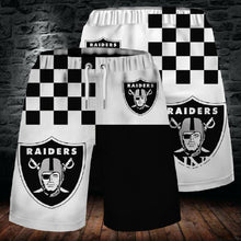 Load image into Gallery viewer, Las Vegas Raiders Summer 3D Beach Shorts Cool Short Pants 3D Swimming Trunks