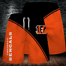 Load image into Gallery viewer, Cincinnati Bengals Summer Beach Shorts Men's Cool Sport Short Pants 3D Swim Trunks