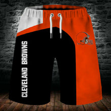 Load image into Gallery viewer, 2020 Cleveland Browns Summer Beach Shorts Cool Short Pants 3D Swimming Trunks Surfing Board Short