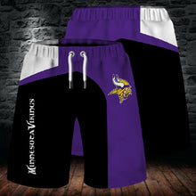 Load image into Gallery viewer, Minnesota Vikings Summer Beach Short Pants 3D Men Cool Shorts Swim Trunks