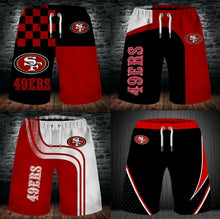 Load image into Gallery viewer, 2020 San Francisco 49ers Summer 3D Beach Shorts Cool Short Pants 3D Swimming Trunks Surfing Board Short