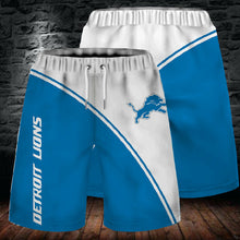 Load image into Gallery viewer, 2020 Detroit Lions Football Summer Beach Shorts Men's Cool Sport Short Pants 3D Swim Trunks