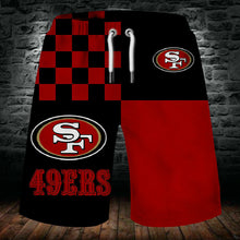 Load image into Gallery viewer, 2020 San Francisco 49ers Summer 3D Beach Shorts Cool Short Pants 3D Swimming Trunks Surfing Board Short