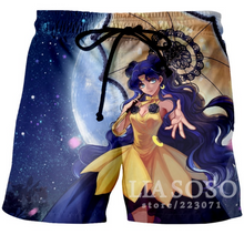 Load image into Gallery viewer, Anime Sailor Moon 3D Shorts Summer Beach Mens Womens Cool Sport Short Pants 3D Swim Trunks