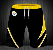 Load image into Gallery viewer, 2020 Pittsburgh Steelers Summer Beach Shorts Men's Cool Sport Short Pants 3D Swim Trunks